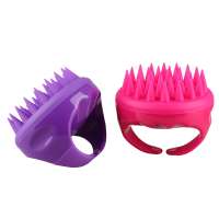 Sample free Silicone Salon tools  Hair Scalp Massager Shampoo Brush