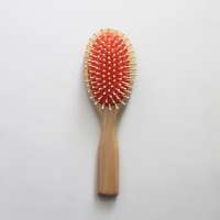 2019 new  Massager hair brush  beech wood+ bamboo fiber bristle face brush